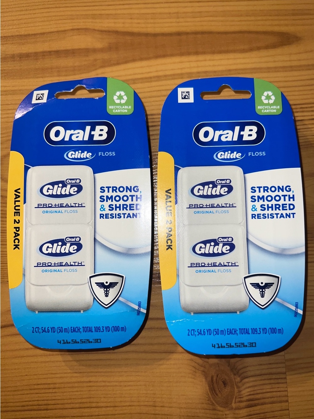 (2) Original Version Oral-B Glide Pro-Health Floss Value 2 Pack - Old Version